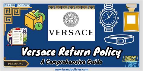 versace rückgabe|Versace returns label.